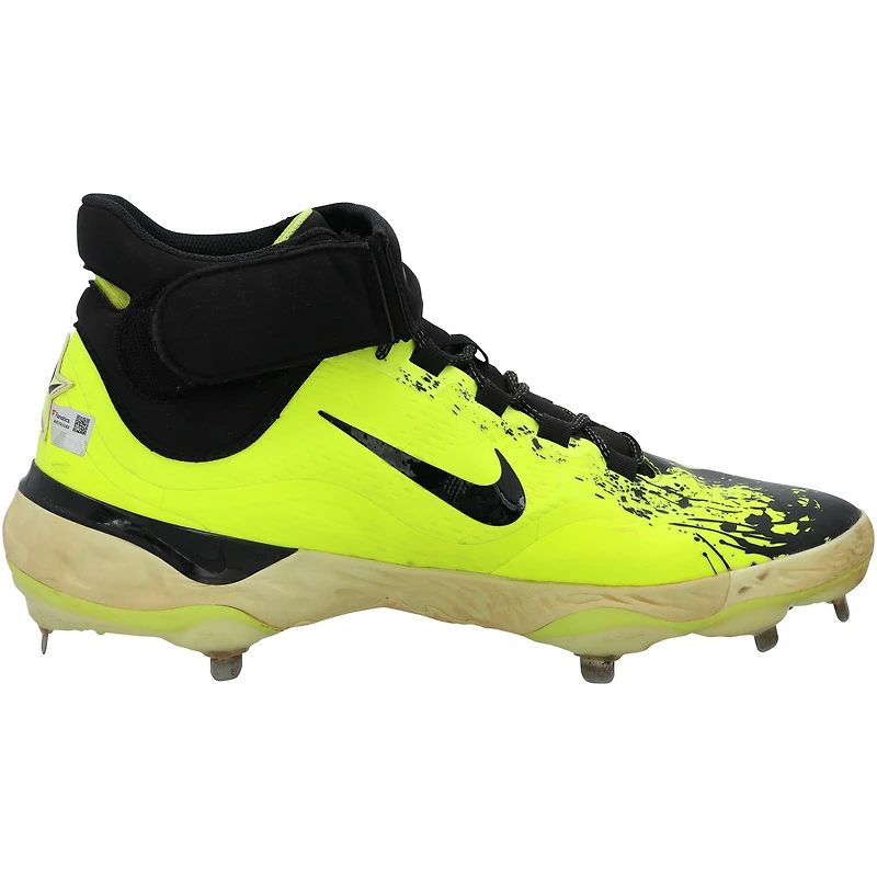 Chaussures Nike noires/fluo Pete Alonso des New York Mets contre les Braves d'Atlanta, le 23 juin 2025