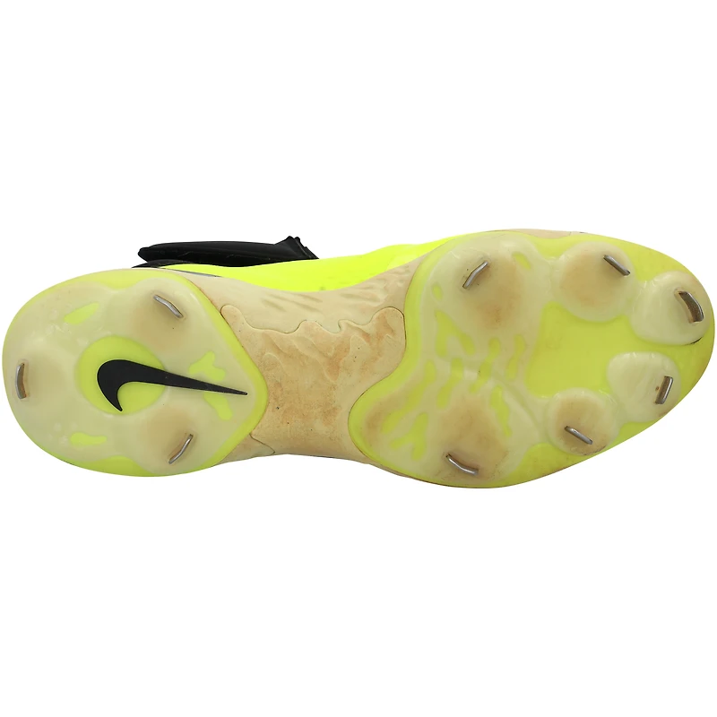 Chaussures Nike noires/fluo Pete Alonso des New York Mets contre les Braves d'Atlanta, le 23 juin 2025