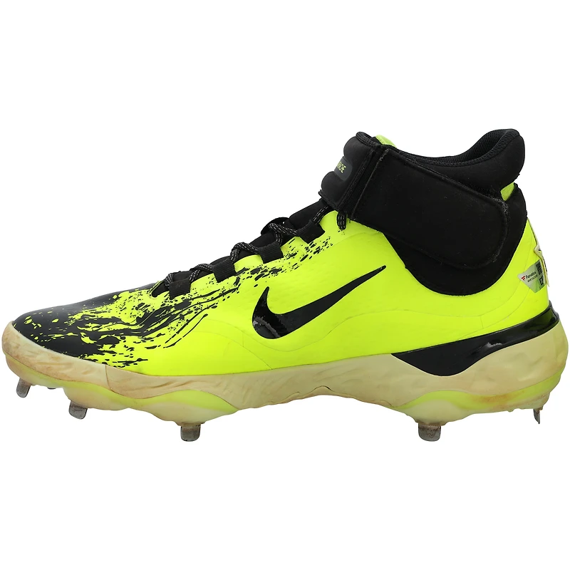 Chaussures Nike noires/fluo Pete Alonso des New York Mets contre les Braves d'Atlanta, le 23 juin 2025