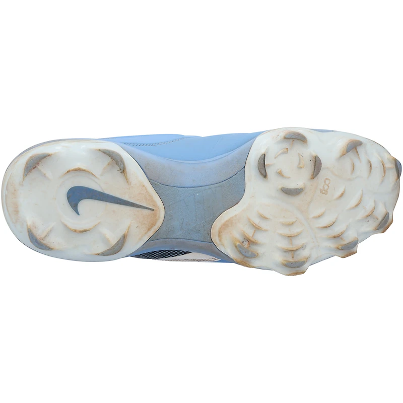 Chaussures Nike bleues portées par Pete Alonso des New York Mets lors de la saison 2025 de la MLB