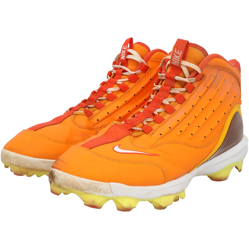 Pete Alonso New York Mets Game-Used Orange Nike Cleats from the 2025 MLB Season 