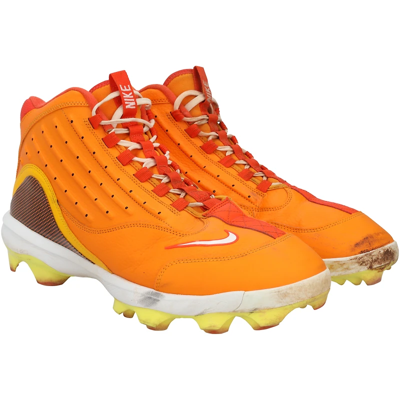 Pete Alonso New York Mets Game-Used Orange Nike Cleats from the 2025 MLB Season 
