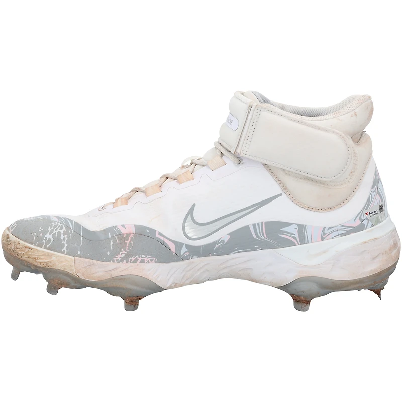 Pete Alonso New York Mets Game-Used White/Gray Nike Cleats from the 2025 MLB Season - NR81043699-700