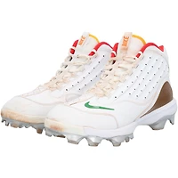 Chaussures Nike blanches portées par Pete Alonso des New York Mets lors de la saison 2025 de la MLB