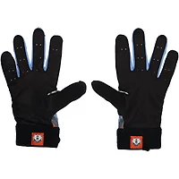 Gants de frappe Nike noirs et gris portés par Pete Alonso, joueur des Mets de New York, lors de la saison 2025 de la MLB.
