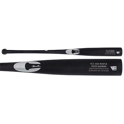 Pete Alonso New York Mets Player-Issued Black Chandler Bat from the 2025 MLB Season