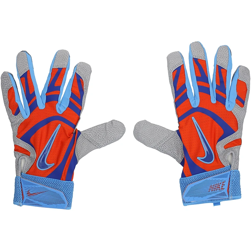 Pete Alonso New York Mets Player-Issued Gray/Orange Nike Batting Gloves from the 2025 MLB Season