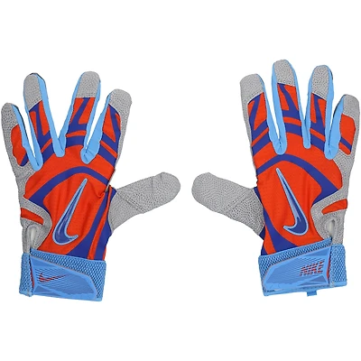 Pete Alonso New York Mets Player-Issued Gray/Orange Nike Batting Gloves from the 2025 MLB Season