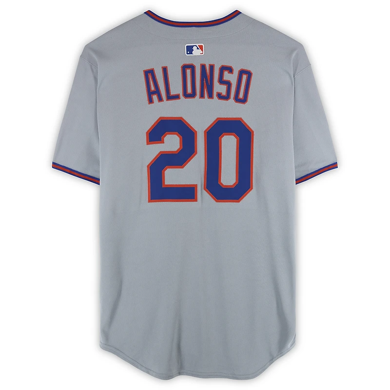 Maillot gris n° 20 de Pete Alonso, joueur des Mets de New York, saison 2025 de la MLB
