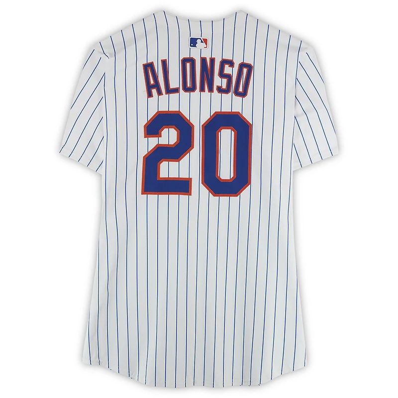 Maillot blanc n° 20 de Pete Alonso, joueur des Mets de New York, saison 2025 de la MLB