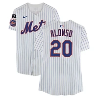 Pete Alonso New York Mets Player-Issued #20 White Jersey from the 2025 MLB Season