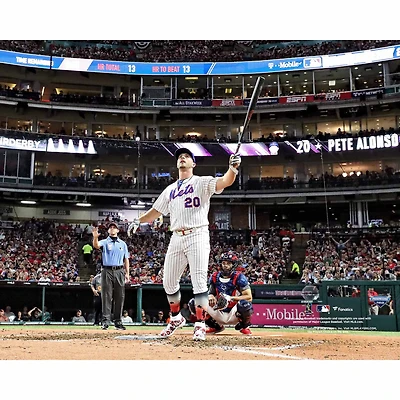 Photographie non signée du derby de home runs Pete Alonso des New York Mets