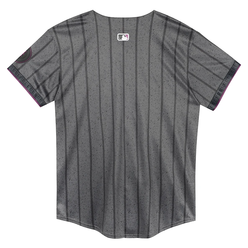 Preschool Nike  Gray New York Mets City Connect Jersey