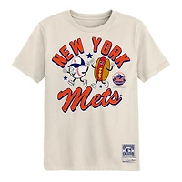 Preschool Mitchell & Ness  Natural New York Mets Snack T-Shirt