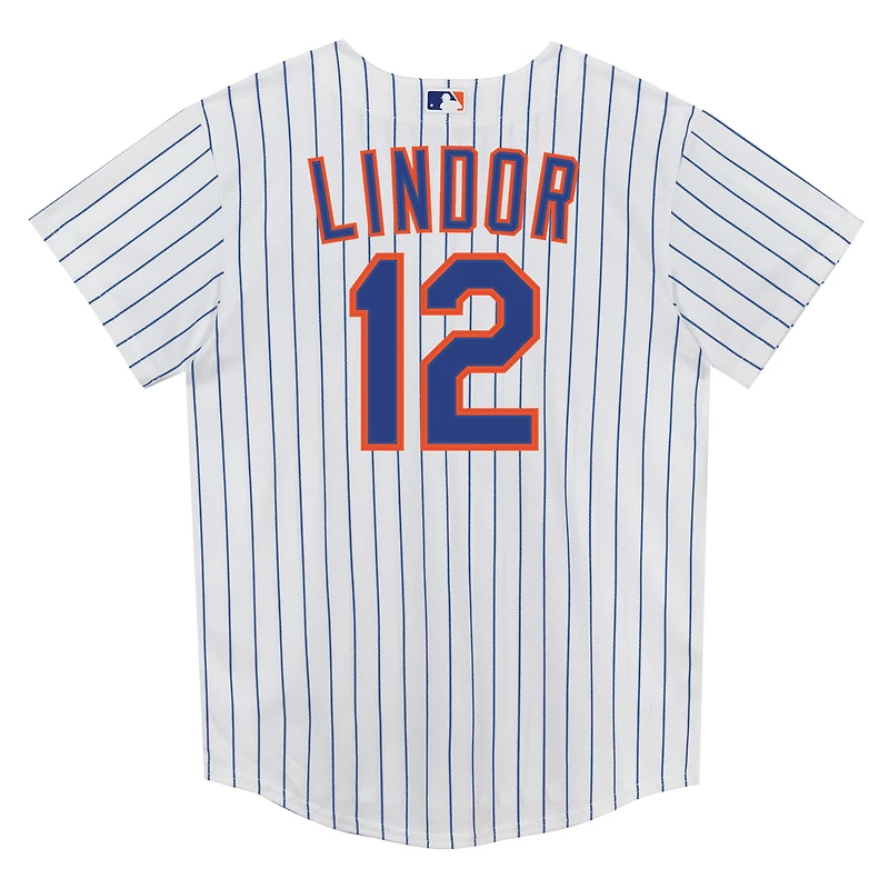 Preschool Nike Francisco Lindor White New York Mets Home Replica Player Jersey