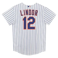 Preschool Nike Francisco Lindor White New York Mets Home Replica Player Jersey