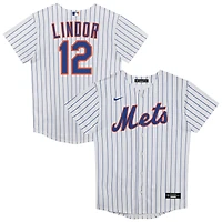 Preschool Nike Francisco Lindor White New York Mets Home Replica Player Jersey