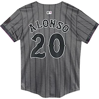 Maillot de joueur Nike Pete Alonso Graphite New York Mets 2024 City Connect Limited pour enfants d'âge préscolaire