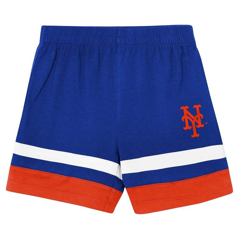 Preschool Outerstuff Royal New York Mets Ground Ball T-Shirt & Shorts Set