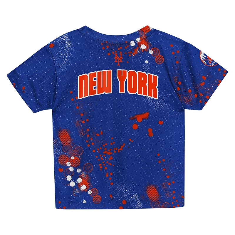 Ensemble T-shirt et short pour enfant d'âge préscolaire Outerstuff Royal New York Mets Pinch Hitter Infielder