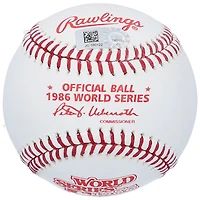 Baseball avec logo autographié par Ray Knight des New York Mets lors de la Série mondiale de 1986 avec l'inscription « 86 WS Champs »