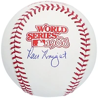 Logo autographié par Ray Knight des Mets de New York pour la Série mondiale de 1986