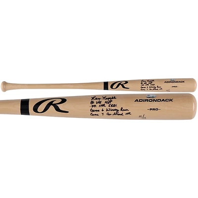 Ray Knight New York Mets Autographed Blonde Rawlings Pro Bat with Multiple World Series Stats Inscription - Limited Edition #12/12