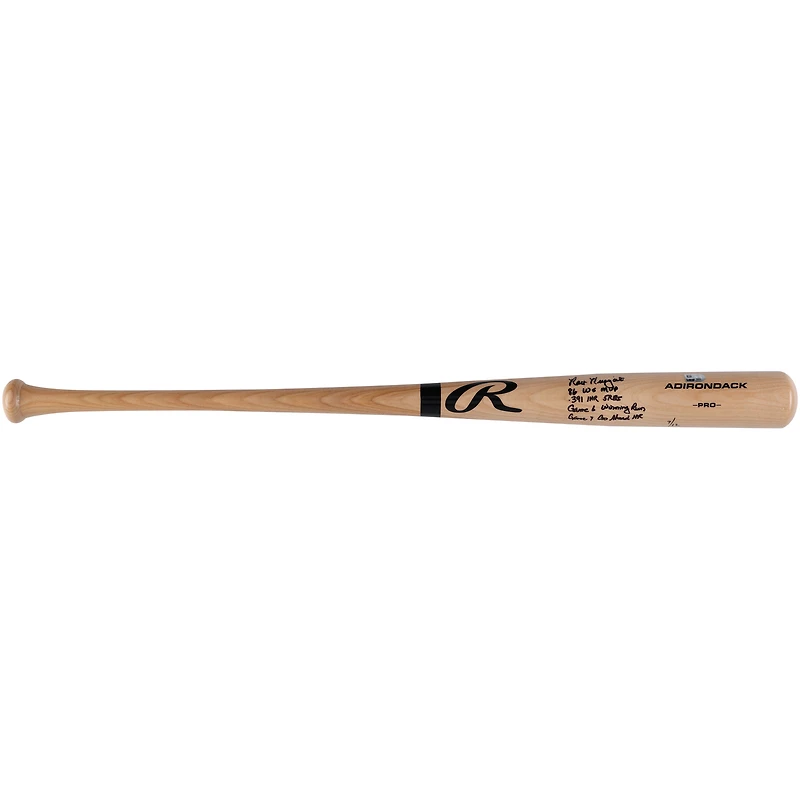 Ray Knight New York Mets Autographed Blonde Rawlings Pro Bat with Multiple World Series Stats Inscription - Limited Edition of 12