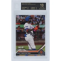 Ronny Mauricio New York Mets 2023 Topps Now Black Label Cracks 1st Homer Of MLB Career #858 BGS Authenticated 10 Rookie Card - 10,10,10,10 Subgrades