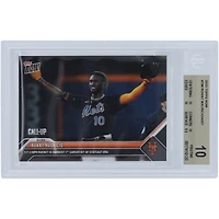 Ronny Mauricio New York Mets 2023 Topps Now Call-Up Hit #796 BGS Authenticated 10 Card - 10,10,10,9.5 Subgrades