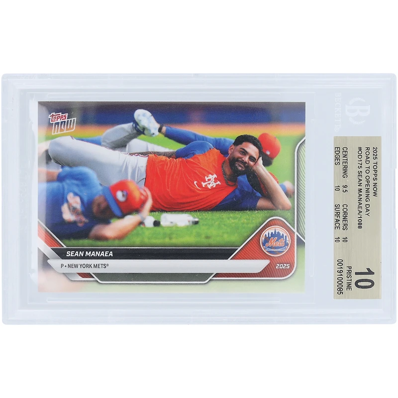 Sean Manaea New York Mets 2025 Topps Now Road to Opening Day #OD-175 BGS Authenticated 10 Card - 9.5,10,10,10 Subgrades