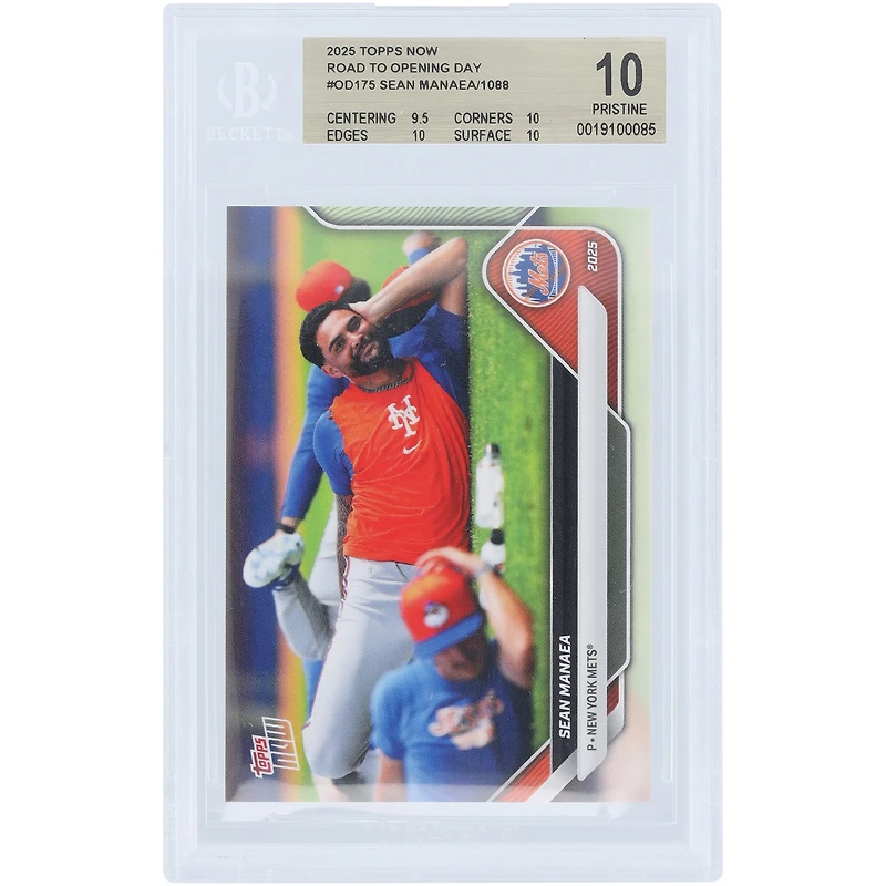 Sean Manaea New York Mets 2025 Topps Now Road to Opening Day #OD-175 BGS Authenticated 10 Card - 9.5,10,10,10 Subgrades