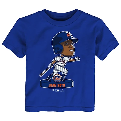 T-shirt de joueur à tête branlante Juan Soto Royal New York Mets pour tout-petits Fanatics