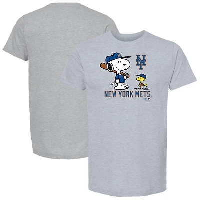 Toddler Heather Gray New York Mets Peanuts Snoopy T-Shirt