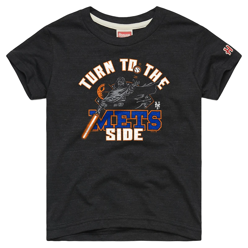 Toddler Homage Charcoal New York Mets Star Wars x MLB Dark Side T-Shirt