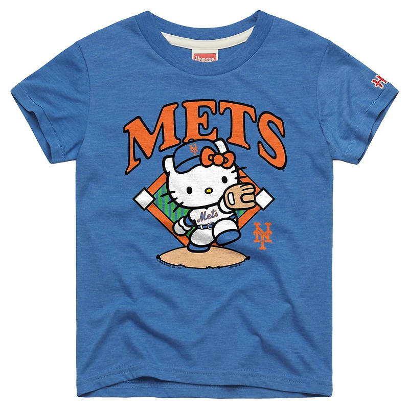 T-shirt Hello Kitty x MLB pour tout-petits, hommage aux Mets de New York royaux