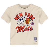 Toddler Mitchell & Ness  Natural New York Mets Snack T-Shirt