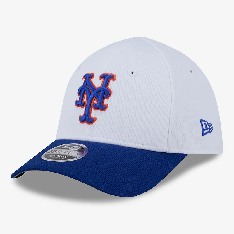 Toddler New Era White New York Mets Baseball 39THIRTY M-Crown Adjustable Hat