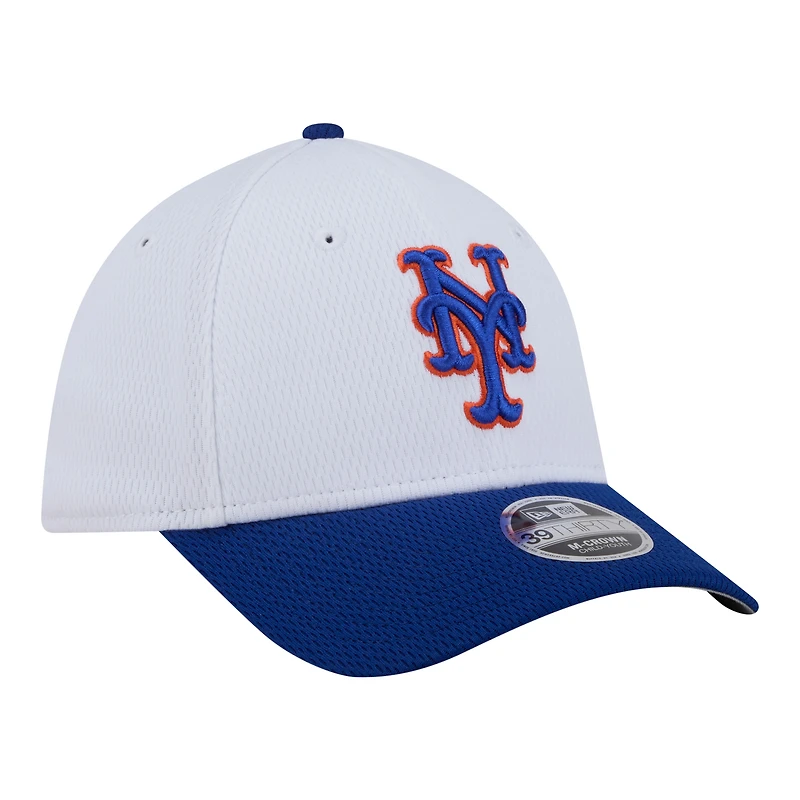Toddler New Era White New York Mets Baseball 39THIRTY M-Crown Adjustable Hat