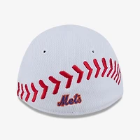 Toddler New Era  White New York Mets Baseball 39THIRTY M-Crown Adjustable Hat