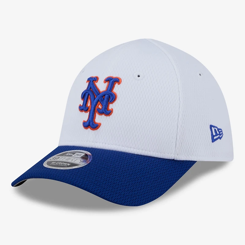 Toddler New Era White New York Mets Baseball 39THIRTY M-Crown Adjustable Hat