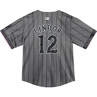 Maillot de joueur Nike Francisco Lindor Graphite New York Mets 2024 City Connect Limited pour tout-petit