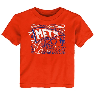 Toddler Orange New York Mets Ballpark Fun T-Shirt