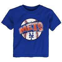 Toddler Outerstuff  Royal New York Mets Split Ball T-Shirt