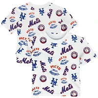 Toddler Outerstuff  White New York Mets Run Down T-Shirt