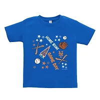 T-shirt bébé doux comme un raisin Royal New York Mets Home Run