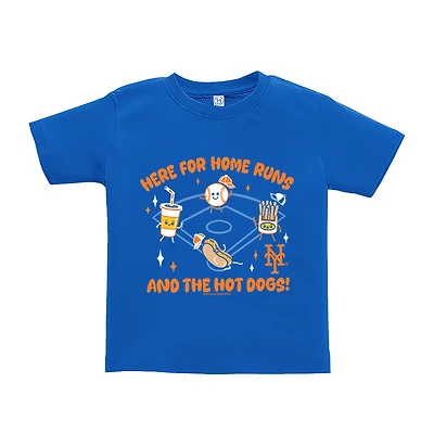 Toddler Soft as a Grape  Royal New York Mets Snack T-Shirt