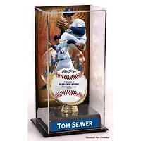 Vitrine de présentation sublimée du Temple de la renommée des Mets de New York de Tom Seaver avec image