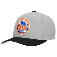 Unisex Mitchell & Ness  Gray New York Mets Basic Coop Pro Adjustable Hat