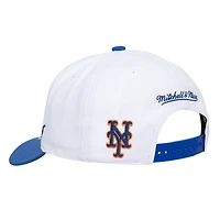 Unisex Mitchell & Ness White/Royal New York Mets XL Script Pro Crown Adjustable Hat